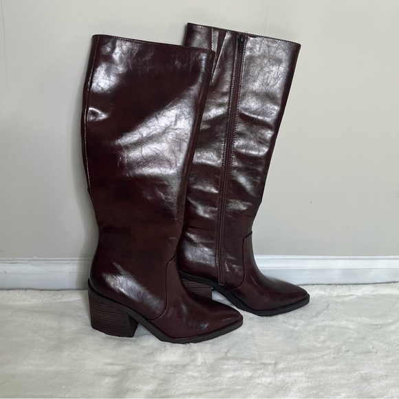 NWT STEVE MADDEN DEXTRA KNEE HIGH BOOTS POINTED TOE IN BROWN SIZE 7 - Picture 8 of 13